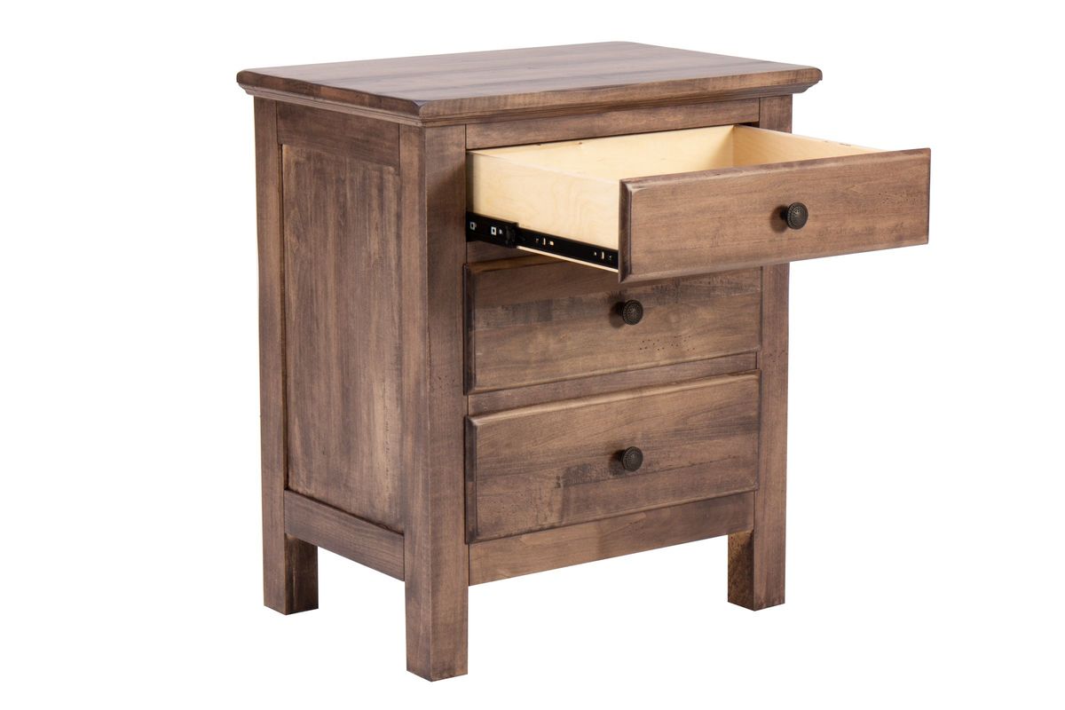 Lewiston Nightstand Distressed Maple Sandalwood 2