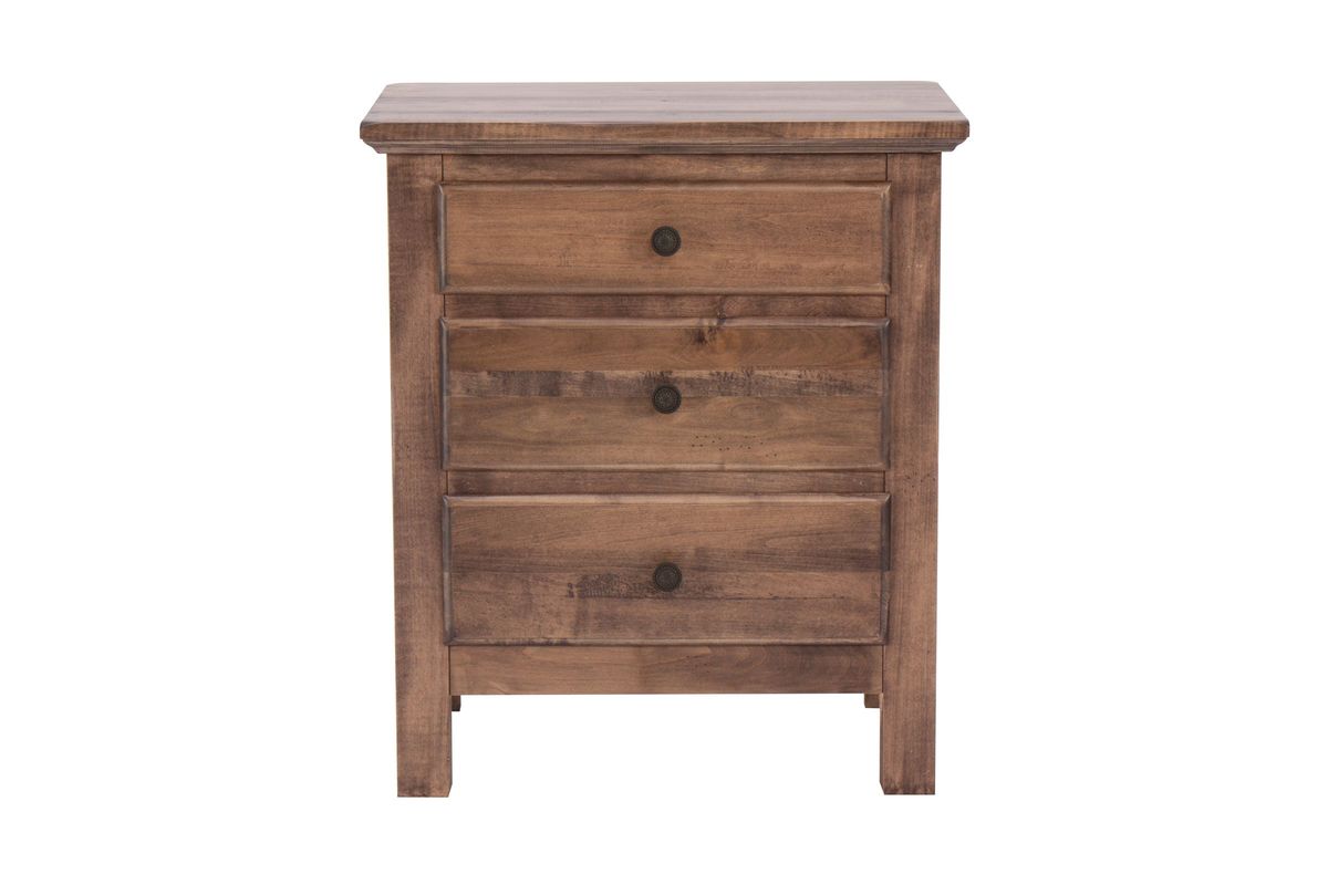 Lewiston Nightstand Distressed Maple Sandalwood 3