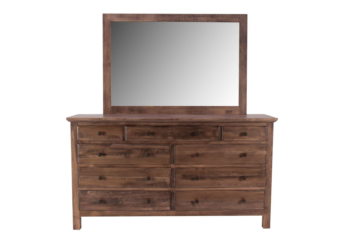 Lewiston Dresser + Mirror Distressed Maple Sandalwood 3