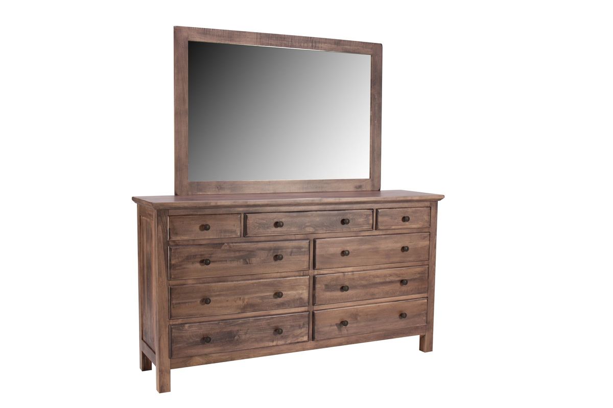 Lewiston Dresser + Mirror Distressed Maple Sandalwood 2