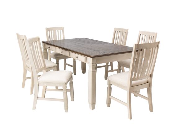 Venus Dining Table + 6 Side Chairs