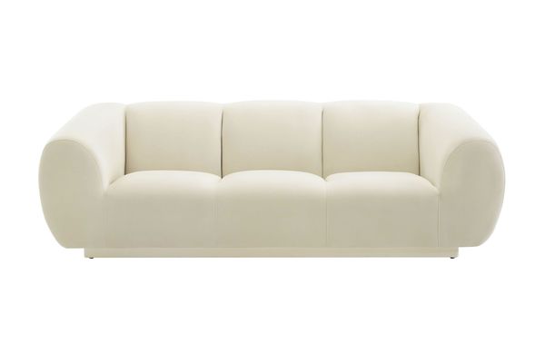 Emmet Cream Velvet Sofa