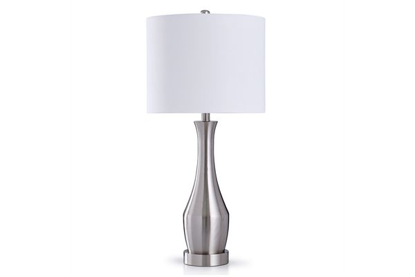 Brushed Steel Touch Lamp
