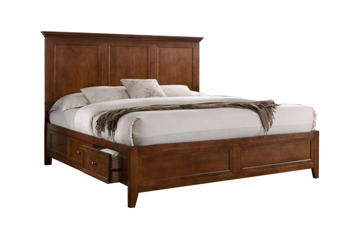 San Mateo Brown Queen Storage Bed 3