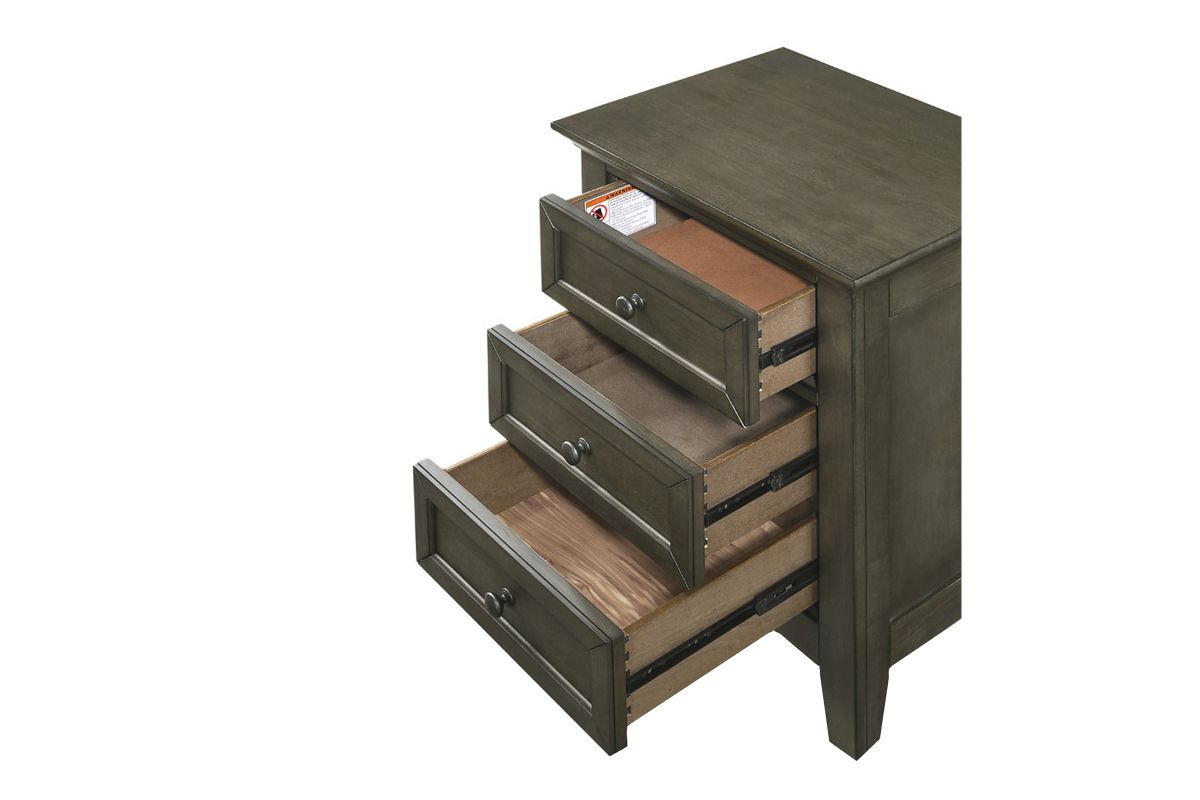 San Mateo 5-Piece Grey King Storage Bedroom Set 3