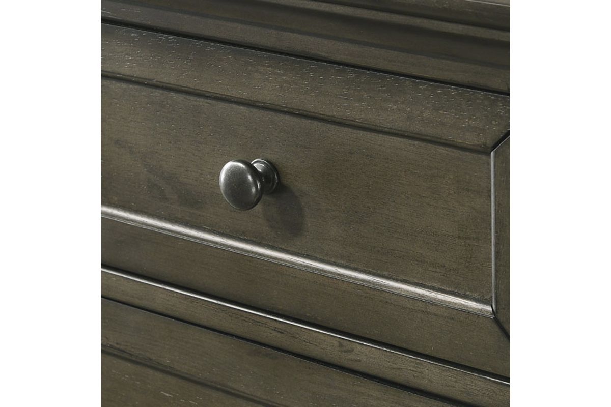 San Mateo 5-Piece Grey King Storage Bedroom Set 4