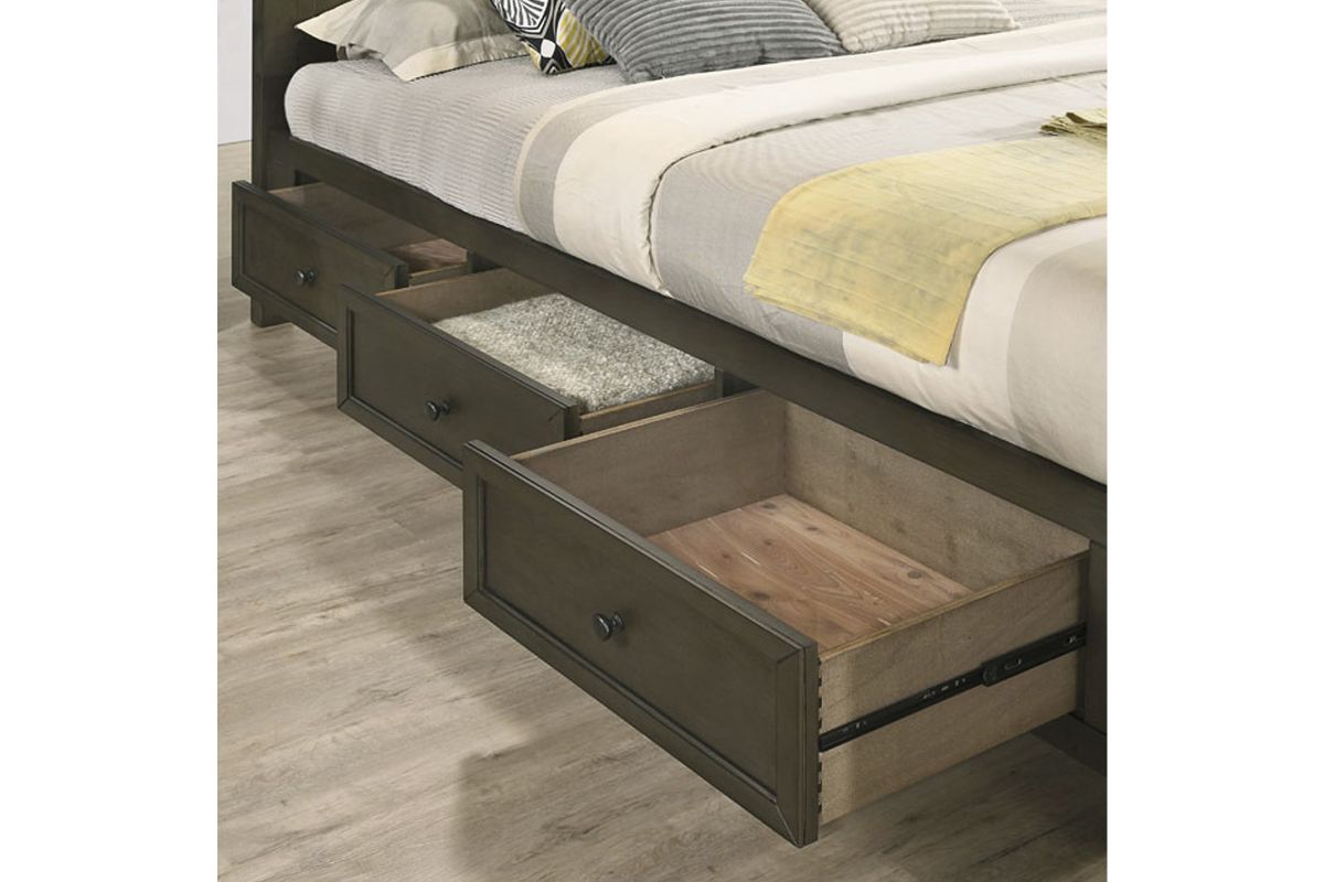 San Mateo 5-Piece Grey King Storage Bedroom Set 19