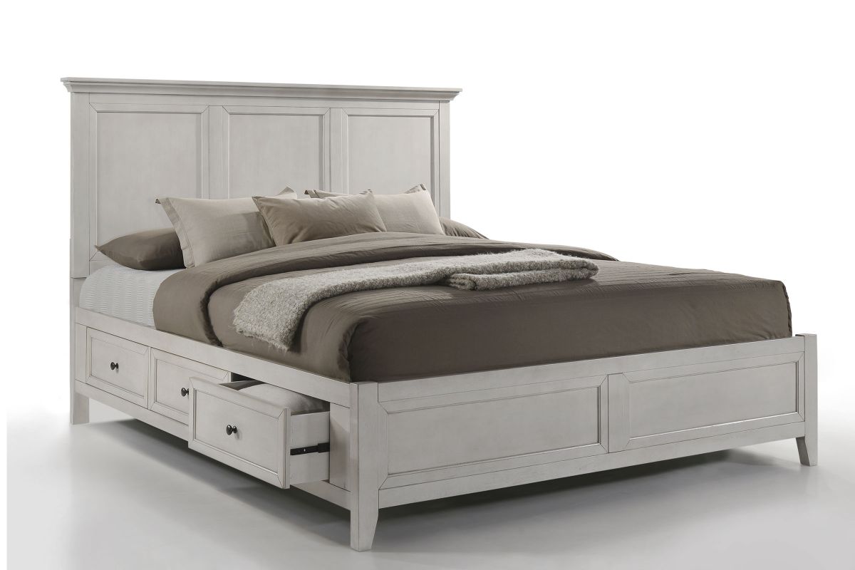 San Mateo 5-Piece White Queen Storage Bedroom Set 2
