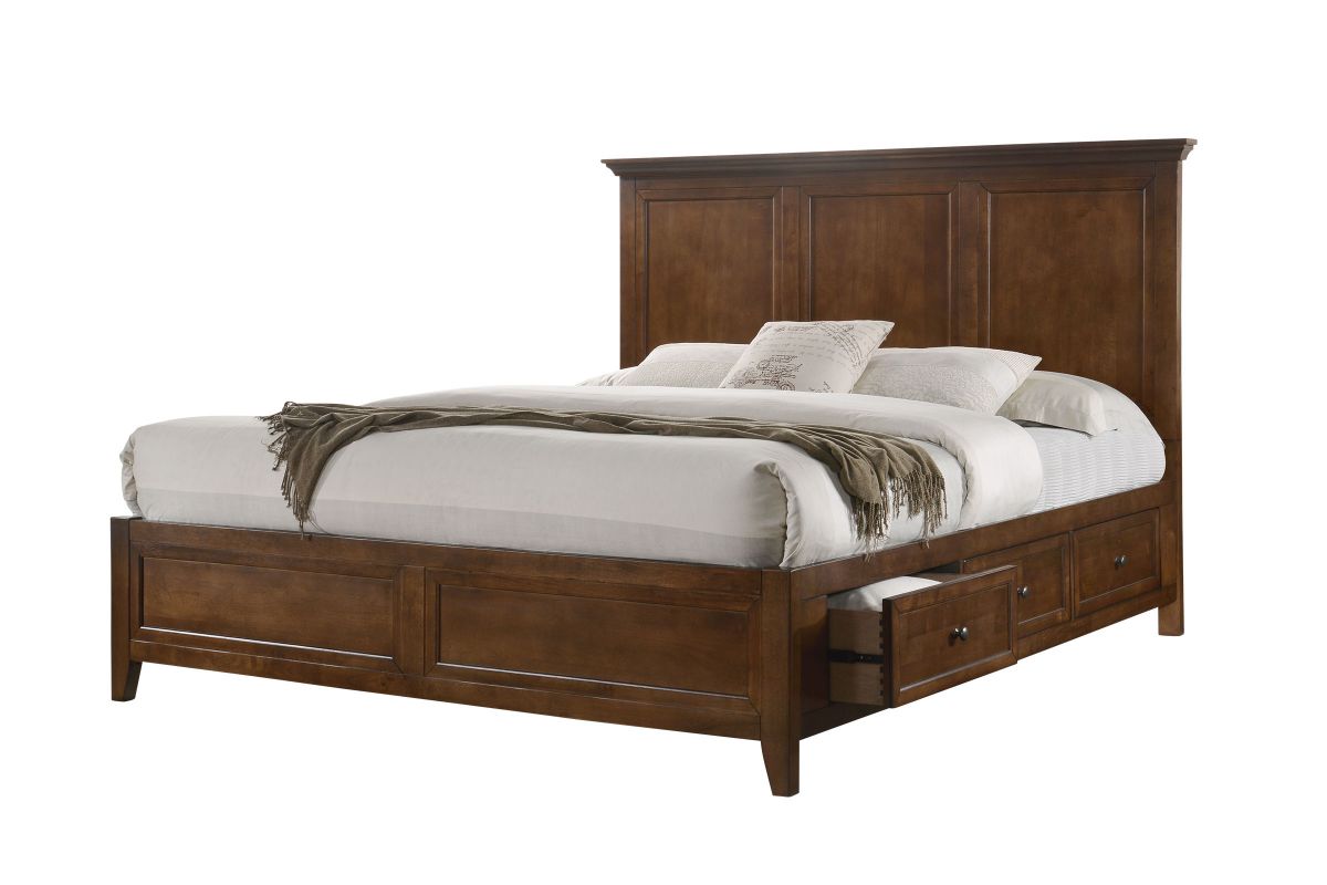 San Mateo 5-Piece Brown King Storage Bedroom Set 2