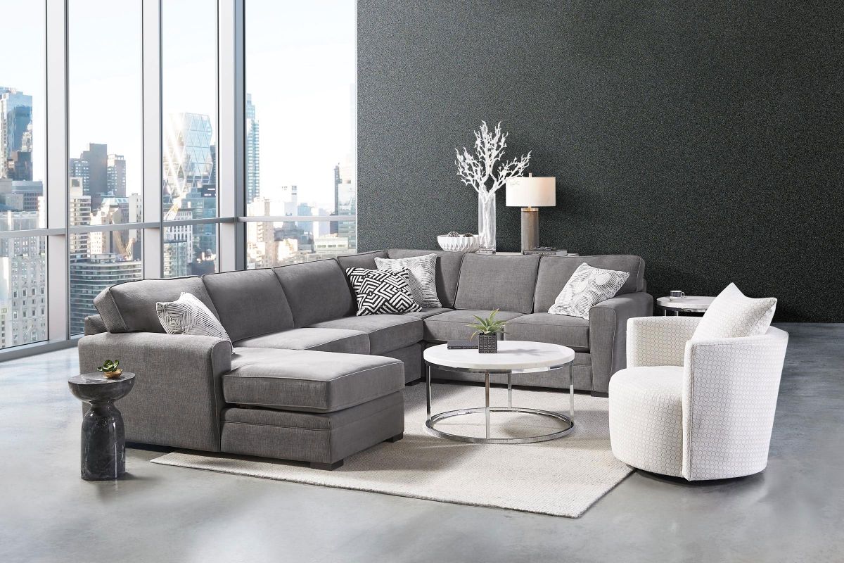 Zephyr 4-Piece Corner Sectional with Right-Arm Facing Loveseat by Jonathan Louis 3