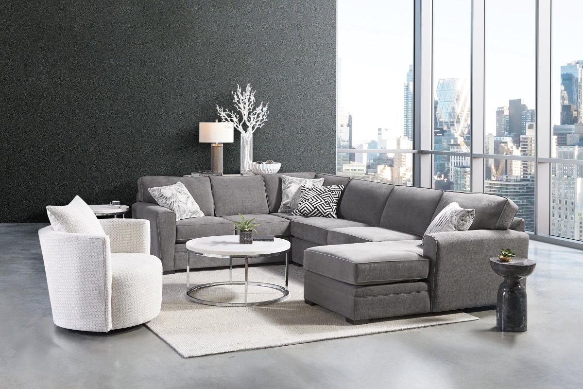 Zephyr 4-Piece Corner Sectional with Left-Arm Facing Loveseat by Jonathan Louis 5
