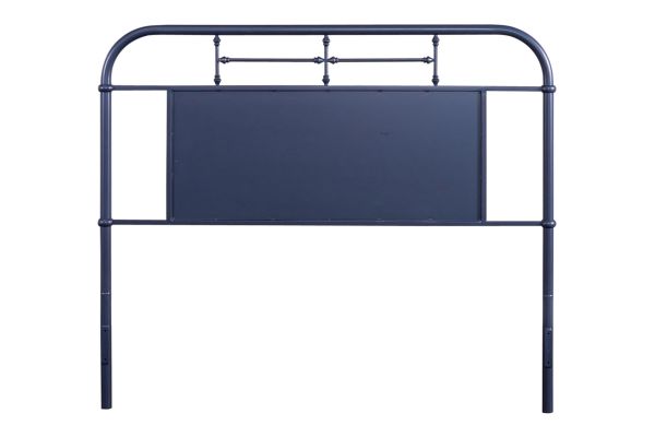 Vintage King Navy Metal Headboard
