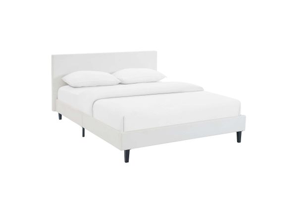 Anya Full Bed in White