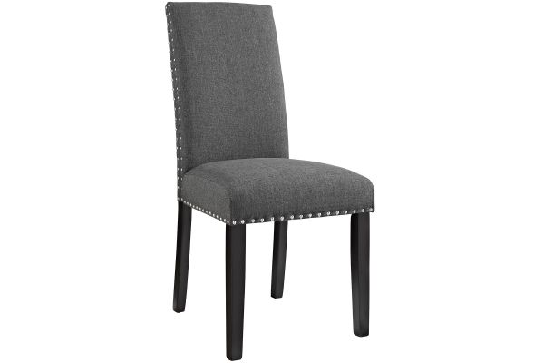 Parcel Dining Fabric Side Chair in Gray