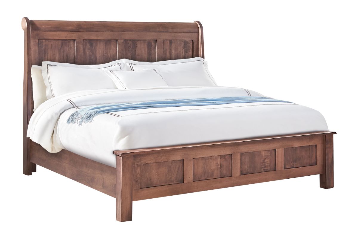 Lewiston Maple Shale Panel Queen 5-Piece Set 2