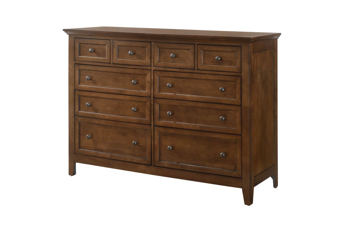 San Mateo Brown Dresser + Mirror  2