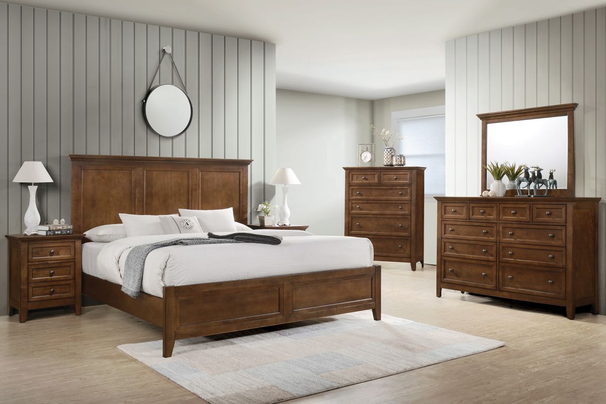 San Mateo 5-Piece Brown King Bedroom Set 7
