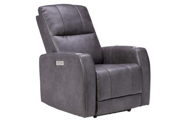 Aries Grey Power Reclining Theater Chair