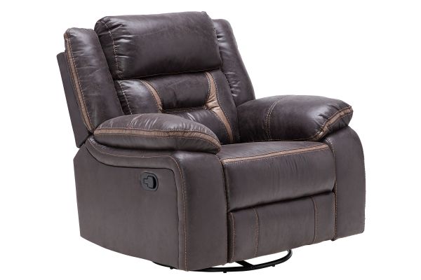 Duke Chocolate Swivel Glider Recliner