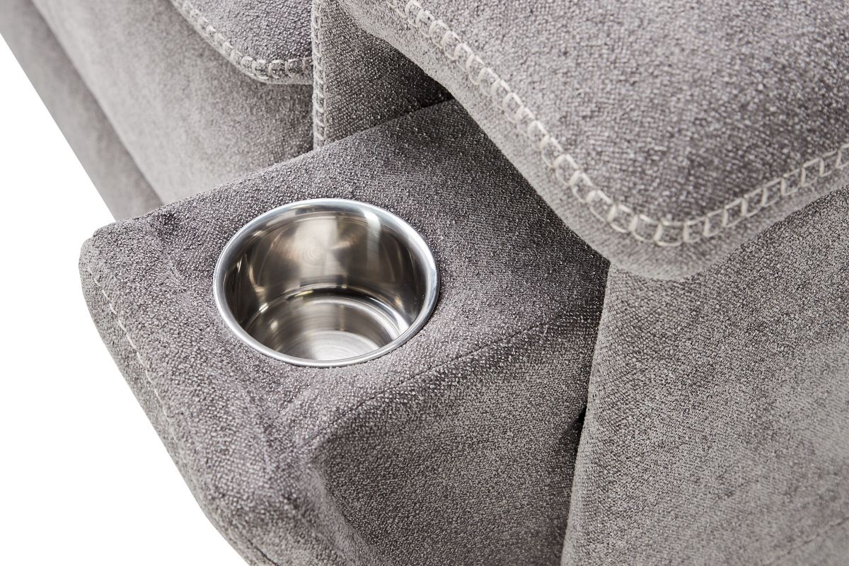 Vixen 7-Piece Triple Power Reclining Sectional with 3 Recliners 2