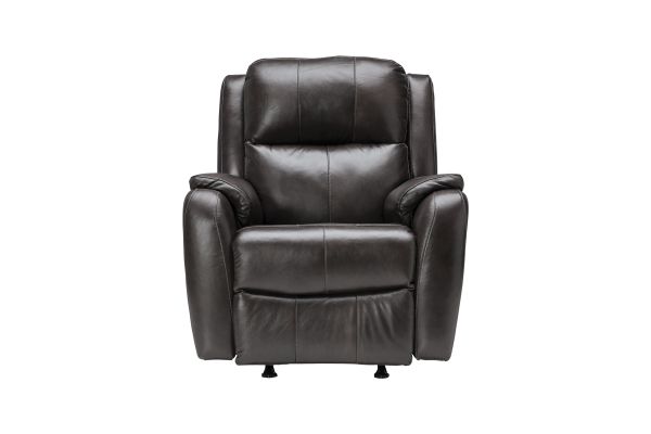Zeus Slate Dual Power Leather Recliner by Southern Motion