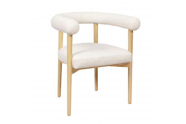 Spara Cream Boucle Dining Chair