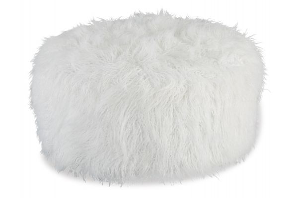 Galice Oversized White Accent Ottoman