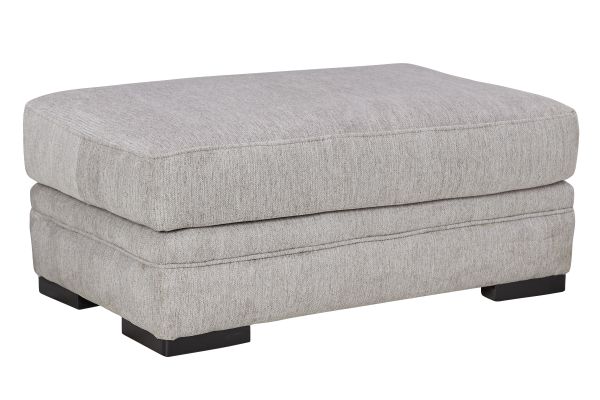 Huron Grey Ottoman