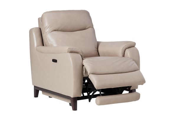 Marco Sand Dual Power Leather Recliner