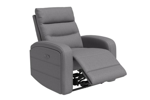 Virgo Slate Dual Power Recliner