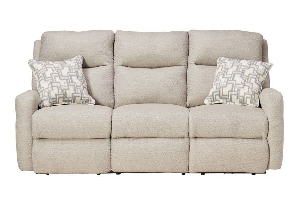 Strait Cement Dual Power Reclining Sofa by Southern Motion 