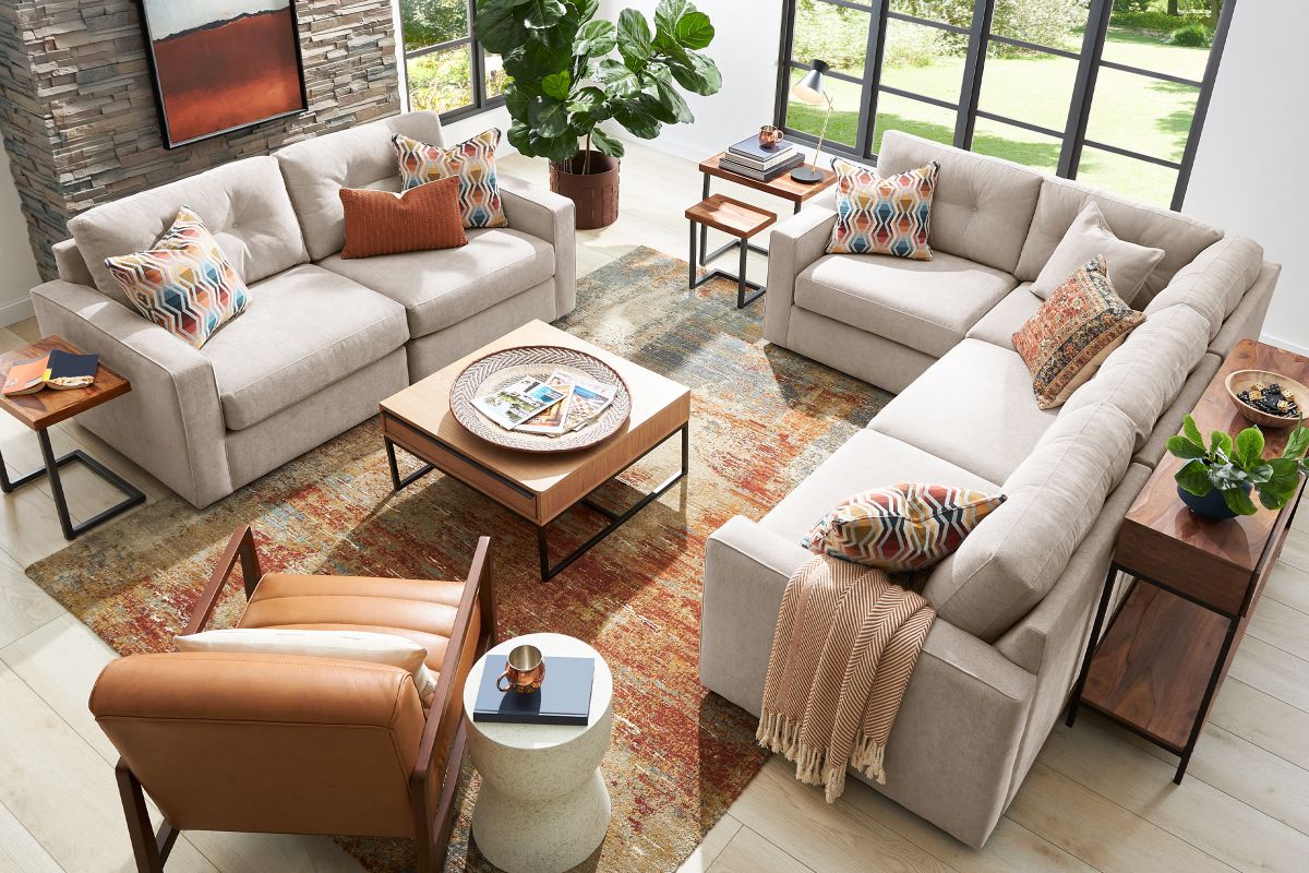 ModularOne Stone Left Arm Facing Chair 4