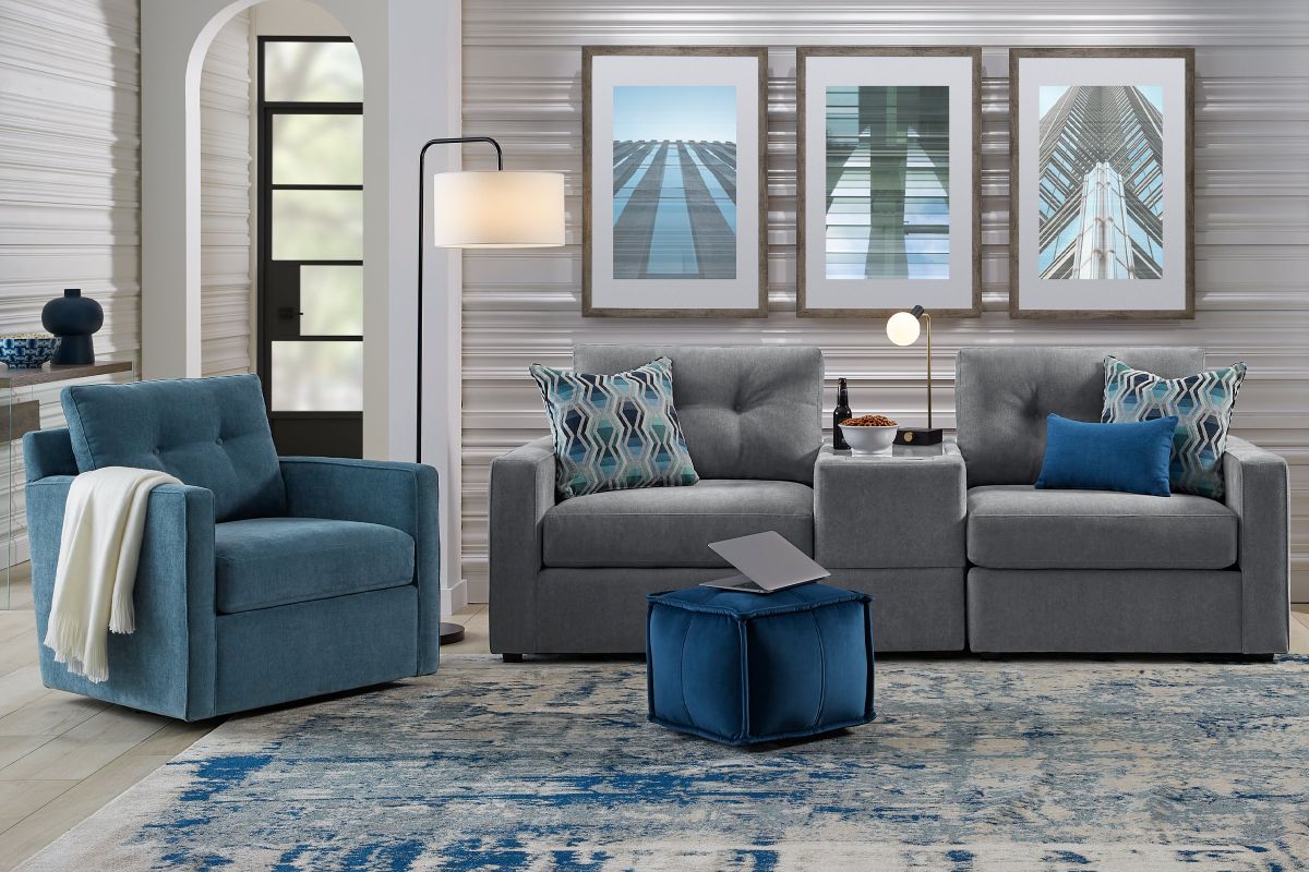 ModularOne Granite Console Loveseat 9