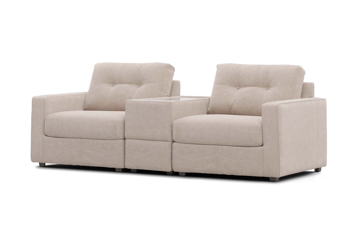 ModularOne Stone Console Loveseat 6