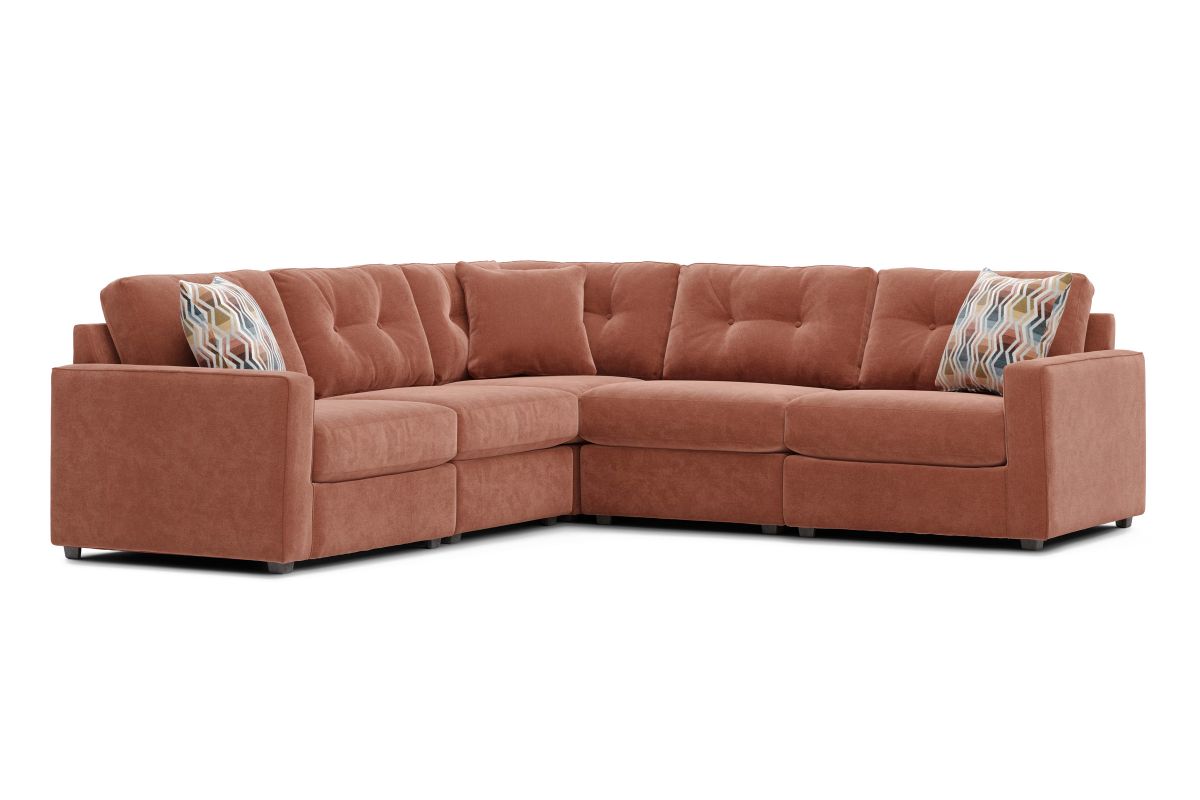 ModularOne Sectional Cantaloupe 5-Piece 5