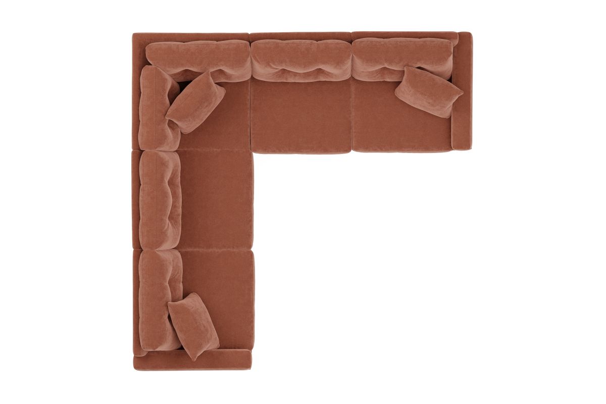 ModularOne Sectional Cantaloupe 5-Piece 6