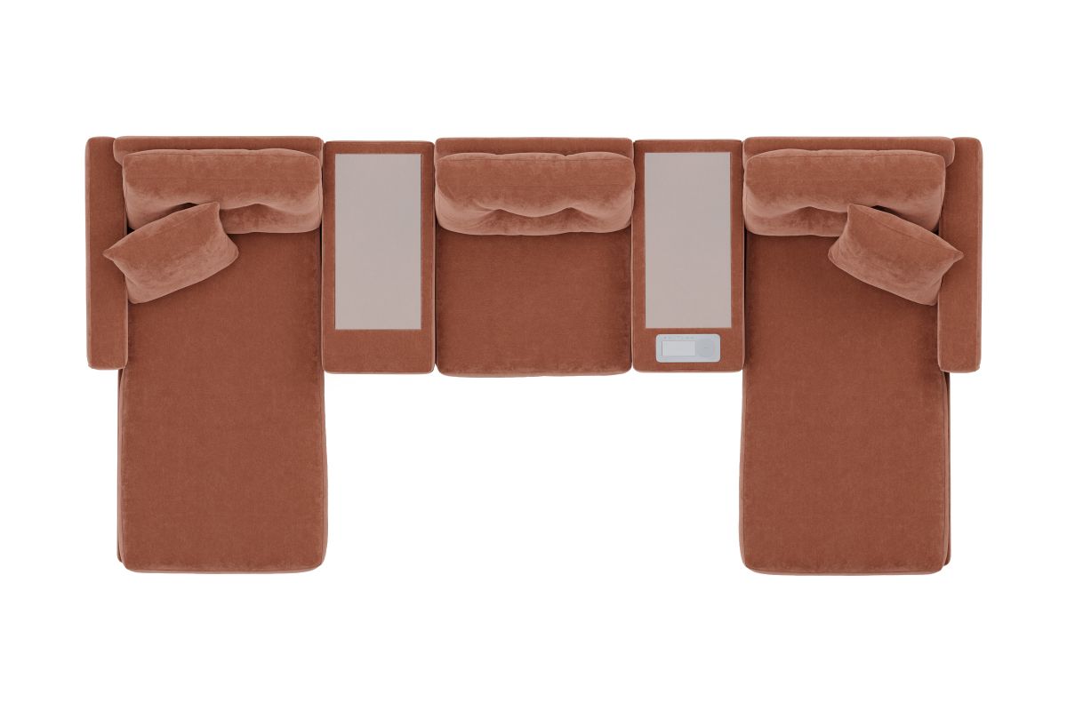 ModularOne Sectional Cantaloupe 5-Piece with Dual Chaise 5