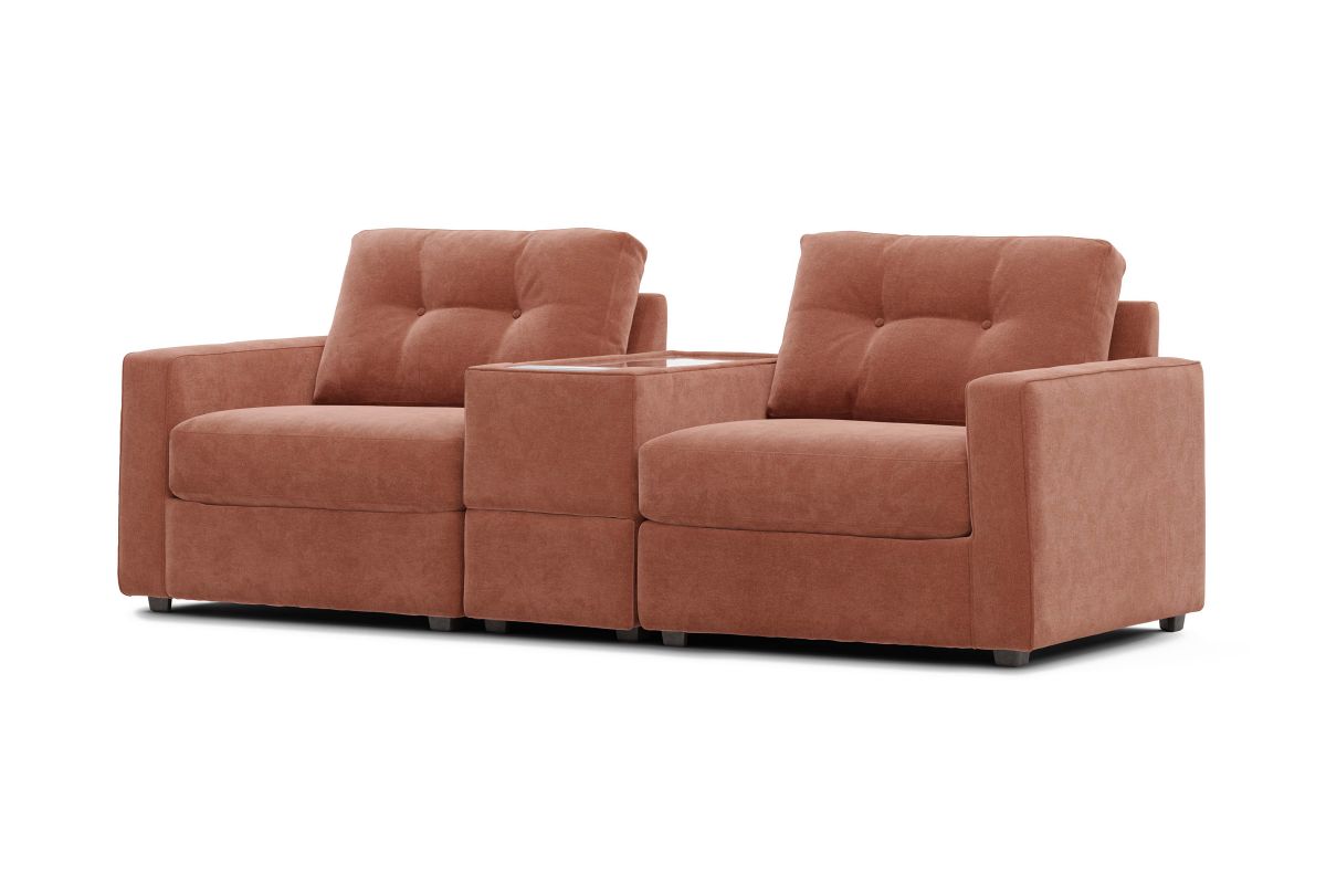 ModularOne Sectional Cantaloupe 3-Piece 3