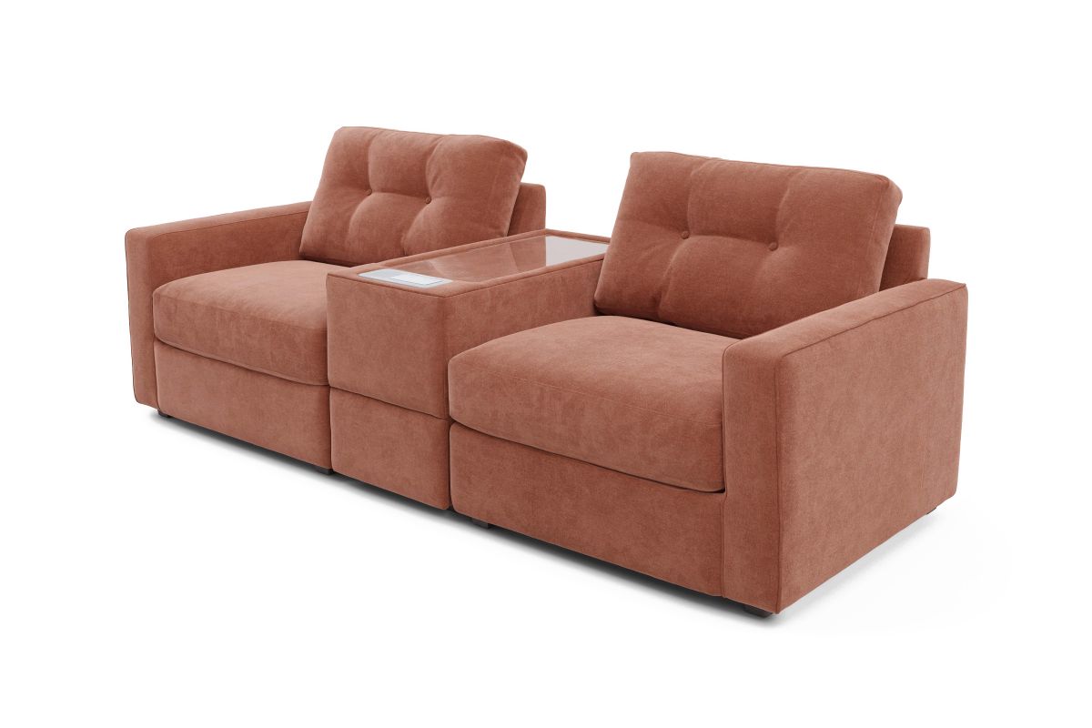 ModularOne Sectional Cantaloupe 3-Piece 4