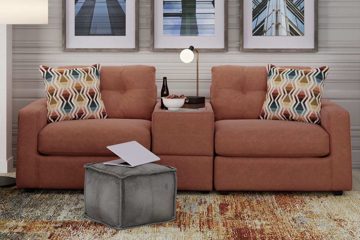 ModularOne Sectional Cantaloupe 3-Piece 2
