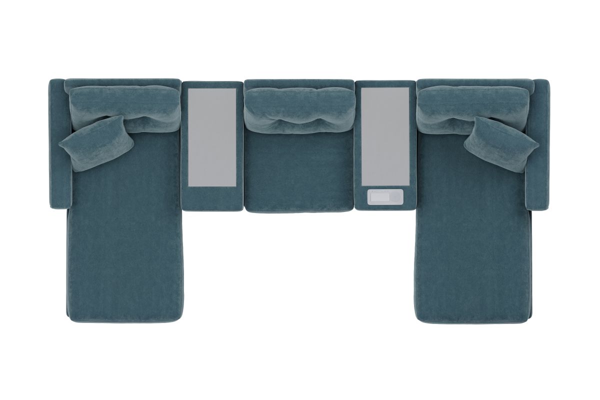 ModularOne Sectional Teal 5-Piece with Dual Chaise 6