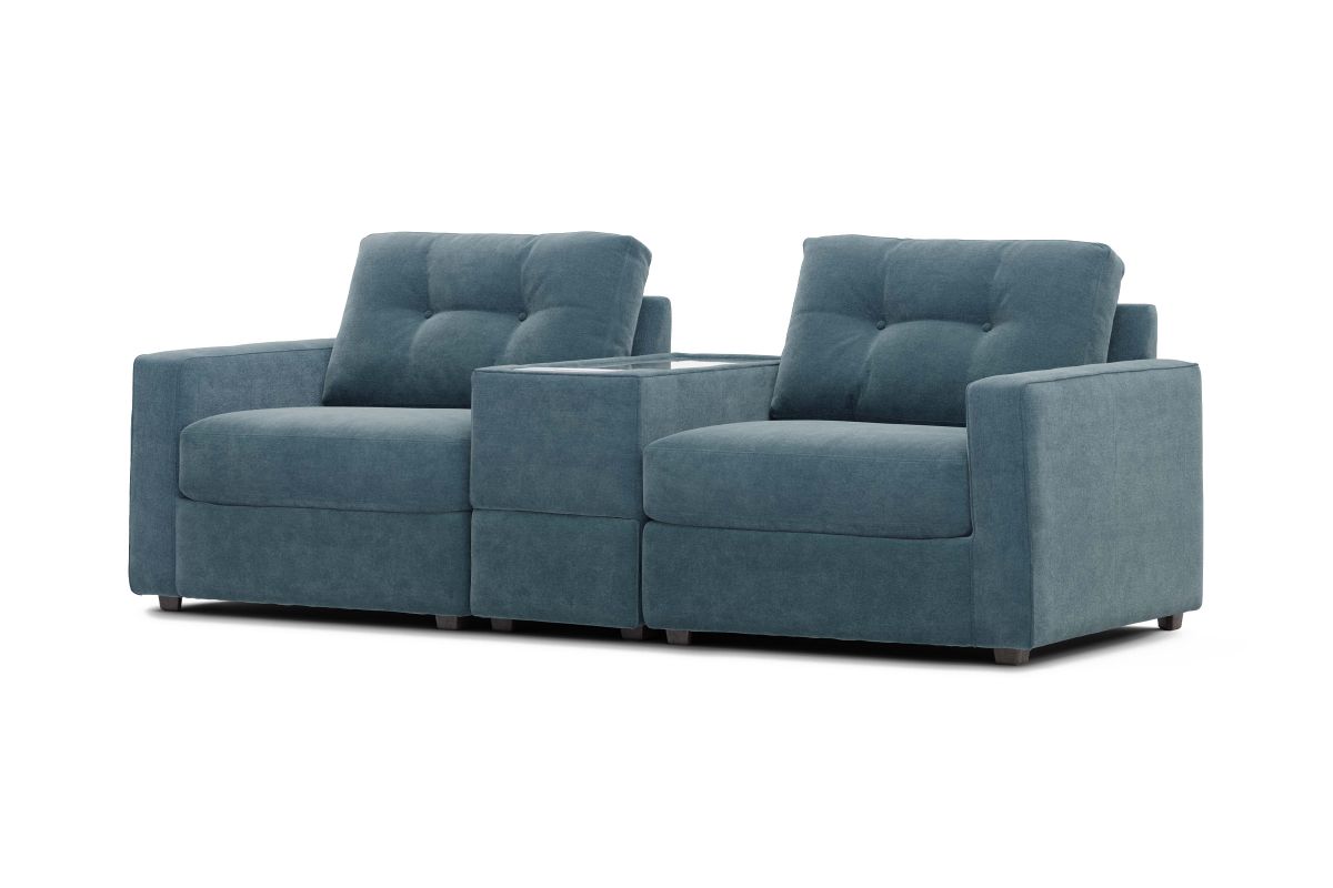 ModularOne Sectional Teal 3-Piece 3
