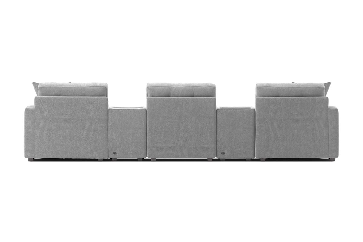 ModularOne Granite 5-Piece Sectional with Dual Chaise 6