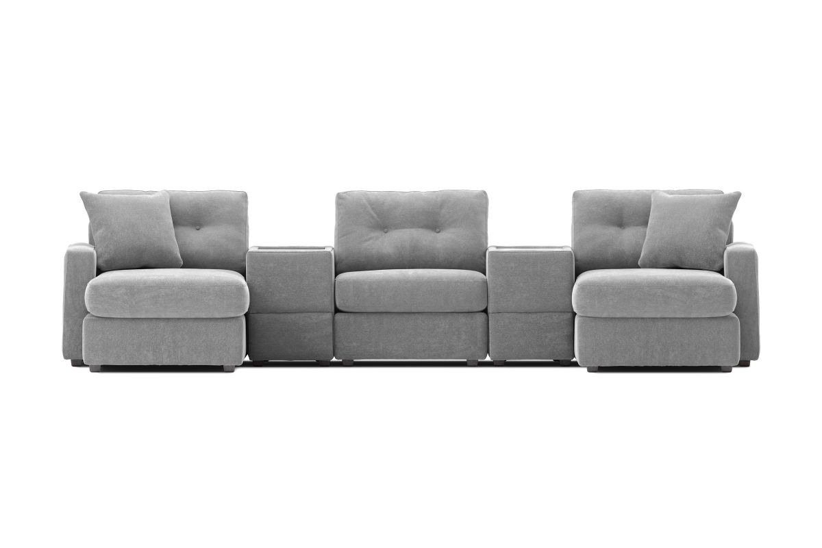 ModularOne Granite 5-Piece Sectional with Dual Chaise 3