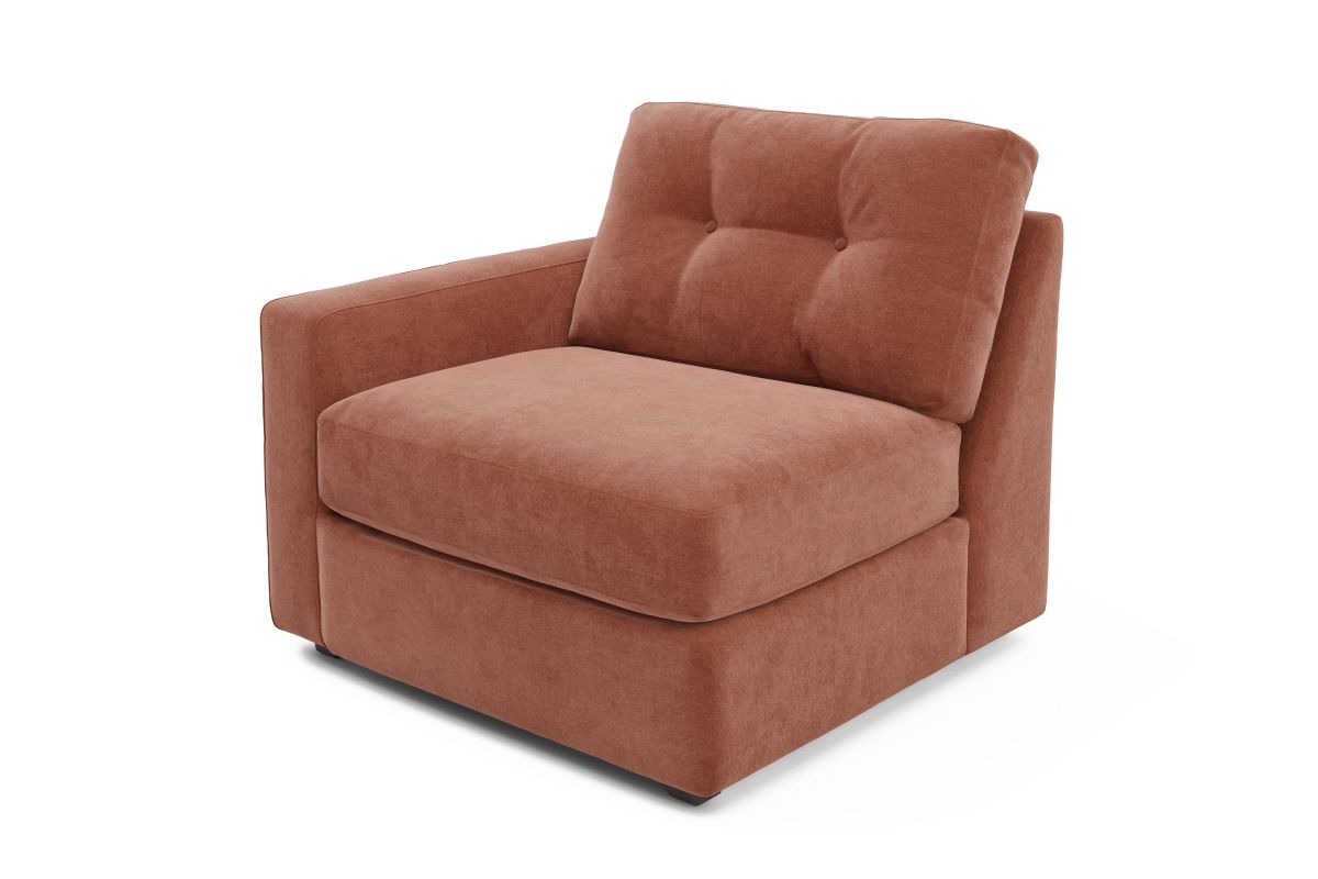 ModularOne Individual Pieces Cantaloupe Left Arm Facing Chair 5