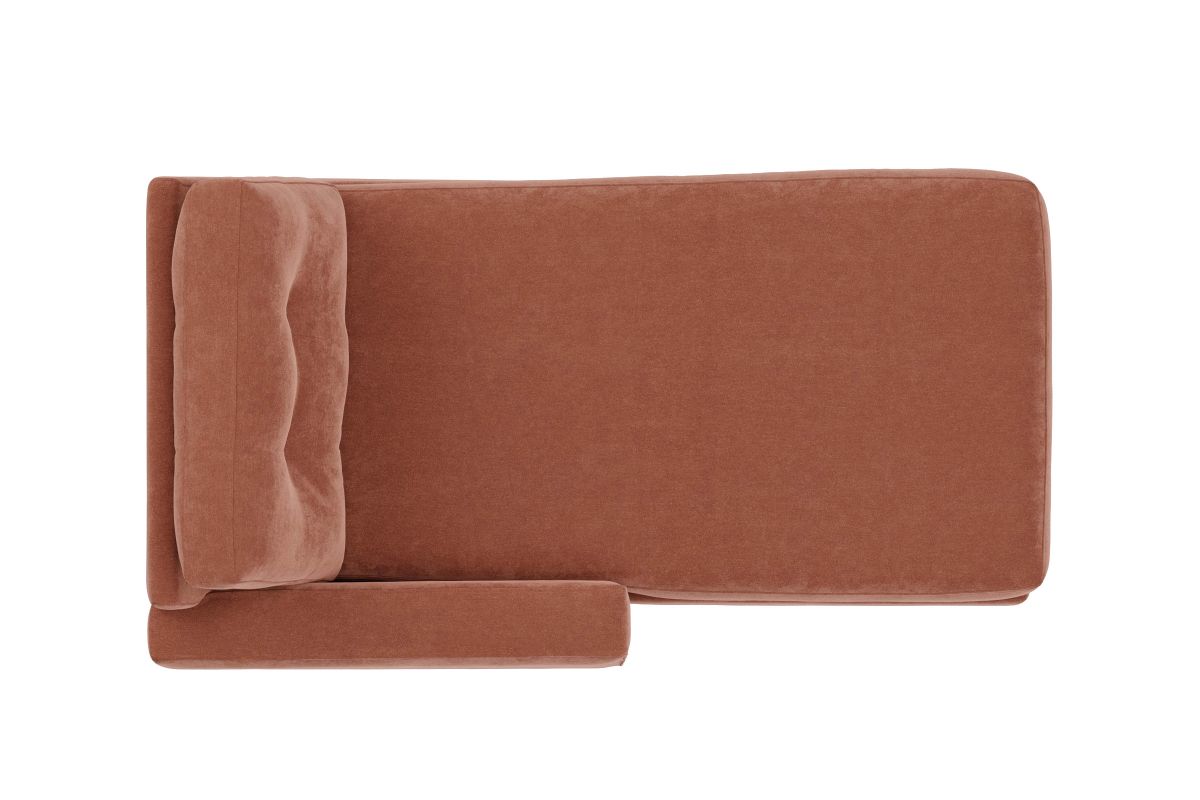 ModularOne Individual Pieces Cantaloupe Left Arm Facing Chaise 6