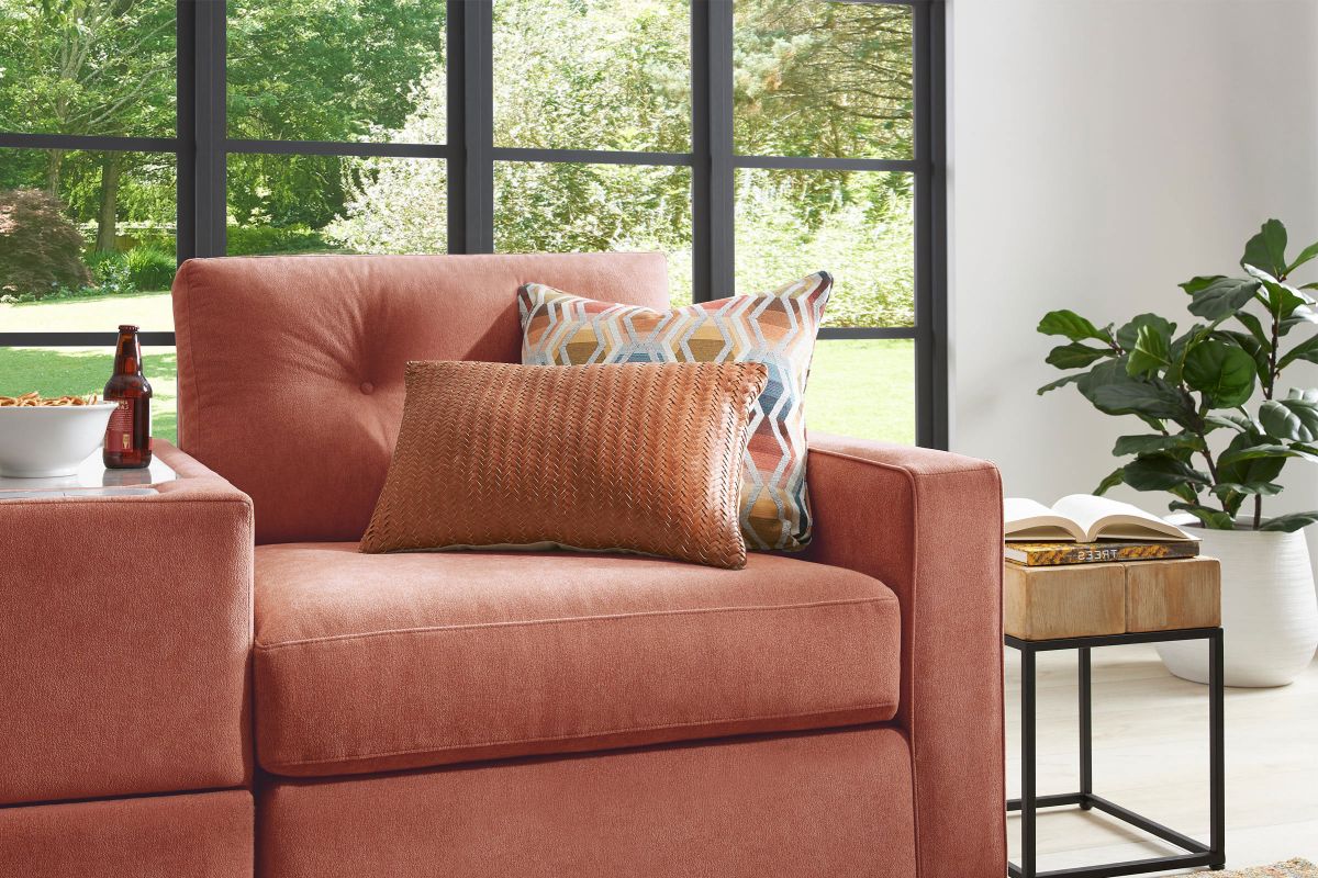 ModularOne Individual Pieces Cantaloupe Right Arm Facing Chair 2