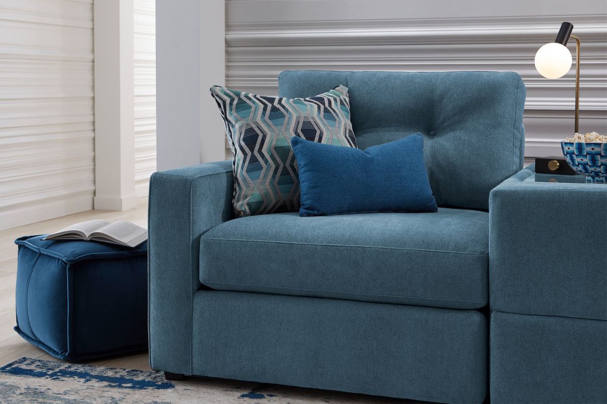 ModularOne Individual Pieces Teal Left Arm Facing Chair 3