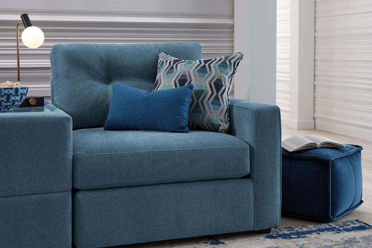 ModularOne Individual Pieces Elliot Teal Right Arm Facing Chair 3