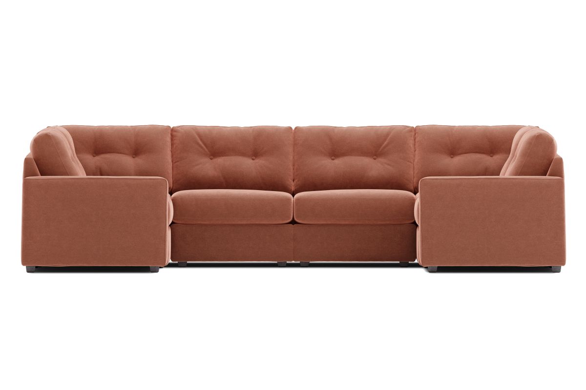 ModularOne Sectional Cantaloupe 6-Piece 2